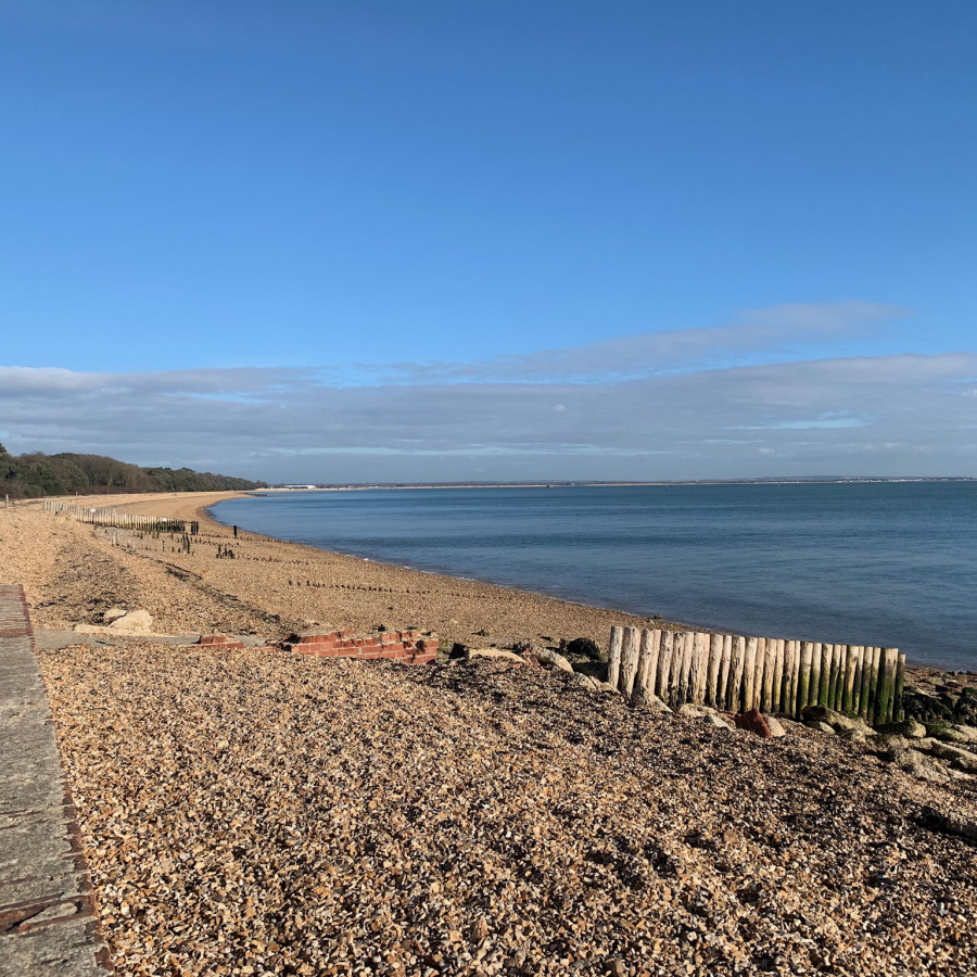 End of Lepe looking towards Calshot