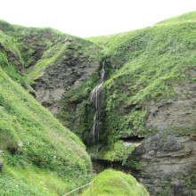 Waterfalls at Bossiney and Benoath Cove